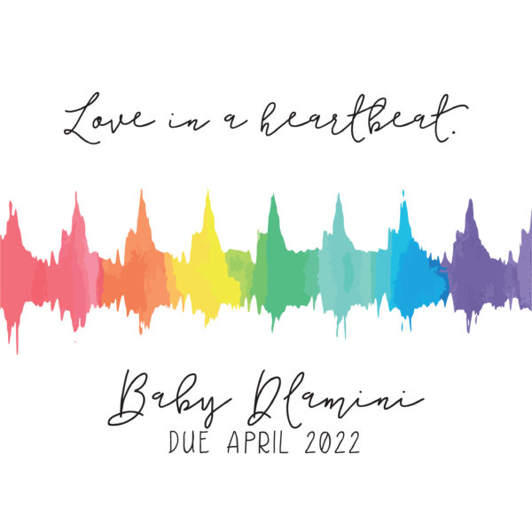Heartbeat Artwork - Pregnancy Announcement